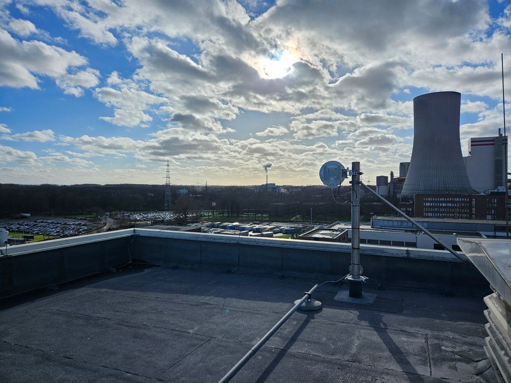 Richtfunkanbindung von einem Kraftwerk