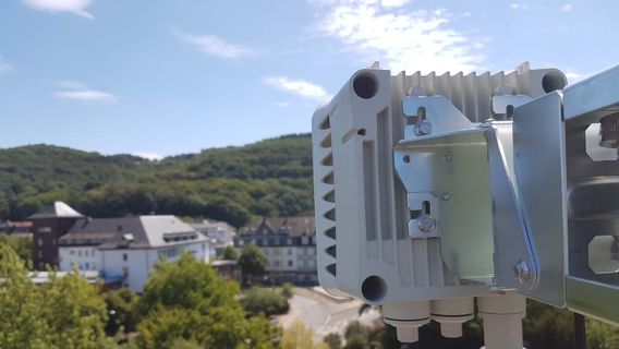 Standortvernetzung zwischen zwei Schulgebäuden